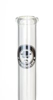 Heisenberg Glasbong 18,8er - Big Bud - H 41 cm D 135/50 mm WS 5 mm Inline + Igel-Percolator - NO KICK