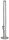G-Spot Glasbong "Zylinder Eis" ohne Panzerschliff H 75 cm D 58 mm