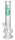 Growline Glasbong 14,5er - Bowl - mit Hanfpflanzen Aufdruck - H 30 cm D 40 mm WS 3 mm