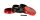 Alugrinder "Amsterdam " D 55 mm Pollinator/Sieb H 40 mm, CNC, 4-tlg. - Rot / Schwarz