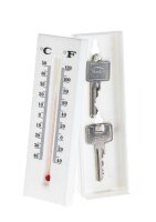 Thermometerversteck / Thermometer mit C° und F° Anzeige
