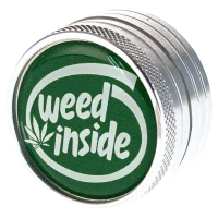 Alugrinder 2tlg. "Weed Inside" D 40 mm