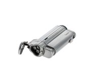 Tycoon Trump 3er Jet Feuerzeug - Gunmetal Satin (Matt)