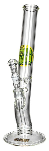 G-Spot Glasbong "WEEDMAN Durchhänger Eis" mit Panzerschliff H 40 cm D 50 mm