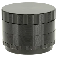Black Leaf Pollinatorgrinder 4tlg - Propellerklingen - D 62 mm H 48 mm - Schwarz/Silber/Bronze
