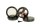 Black Leaf Pollinatorgrinder 4tlg - Propellerklingen - D 62 mm H 48 mm - Schwarz/Silber/Bronze