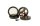 Black Leaf Pollinatorgrinder 4tlg - Propellerklingen - D 62 mm H 48 mm - Schwarz/Silber/Bronze
