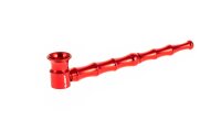 Purpfeife Bambus "GHODT" L 13 cm - Rot