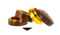 Black Leaf - Holz-/Metallgrinder/Pollinator - "CBD" - H 59 mm D 60 mm