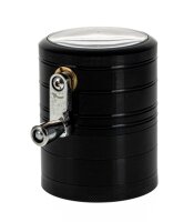 Dreamliner - Kurbel Pollinatorgrinder - Schwarz - D 63 mm H 80 mm - seitliche Kurbel