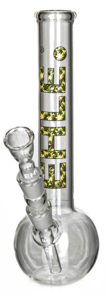 Ehle Glasbong Kugelbong "Leave" gerade D 40 mm - NS 18,8 mm