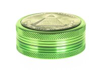 Alugrinder H 20 mm, D 50 mm, Black Leaf "In Weed We Trust"