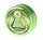 Alugrinder H 20 mm, D 50 mm, Black Leaf "In Weed We Trust"