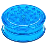 Acrylgrinder D 60 mm mit Magnet und Kräuterfach - Blau
