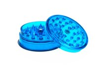 Acrylgrinder D 60 mm mit Magnet und Kräuterfach - Blau