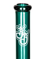 Jelly Joker Glasbong - Fullco Green - 18,8er H 45 cm WS 5 mm Frabe: Türkis/Transparent