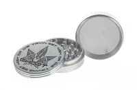 Space Pollinatorgrinder - Ghodt- 80 mm - mit Logo - Silber