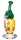 Black Leaf Glasbong "Frutti di Qualm" 14,5er Ananas H 27 cm D 83/18 mm