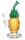 Black Leaf Glasbong "Frutti di Qualm" 14,5er Ananas H 27 cm D 83/18 mm