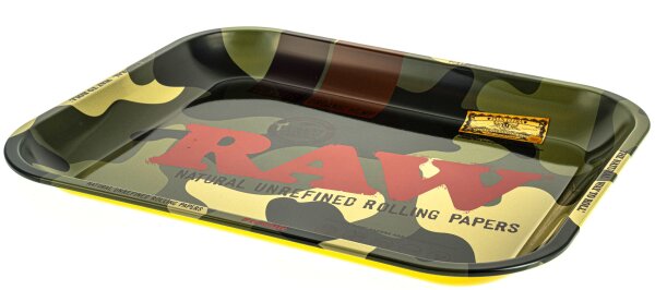 RAW Rolling Tray "Camouflage" 34x28x2,5 cm - Medium