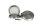 Black Leaf Pollinatorgrinder aus Titan - Matrix - D 50 mm H 37 mm - Grau/Silber