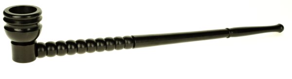 Ebenholz-Pfeife geschraubt - Länge: 32,2 cm