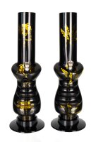 Acrylbong "BlackArt" versch. Motive - H 32 cm D 4,7 cm