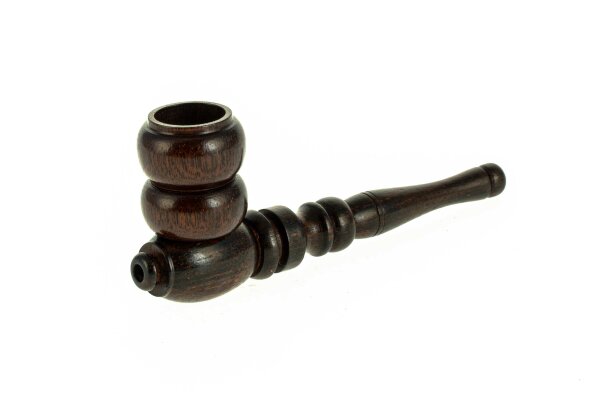 Purpfeife aus Rosenholz schraubbar L 10,5 cm
