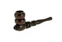 Purpfeife aus Rosenholz schraubbar L 10,5 cm