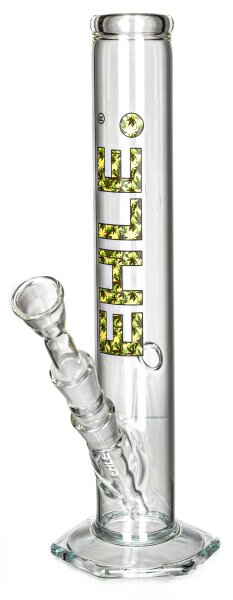 Ehle Glasbong Zylinder 500ml "Camouflage Leaves" - NS 18,8 mm
