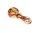 G-Spot Glaspfeife 10 cm blau/rot verziert Nr.35
