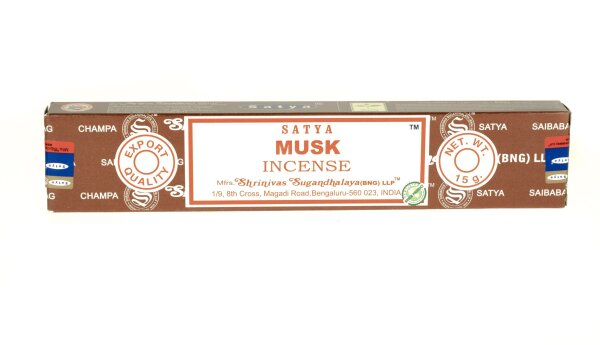 Räucherstäbchen Satya Sai Baba 15g - Weihrauch & Moschus/Musk