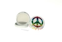 Super Heroes Pollinatorgrinder 4tlg. - D 48 mm H 36 mm - Peace Symbol Weiß