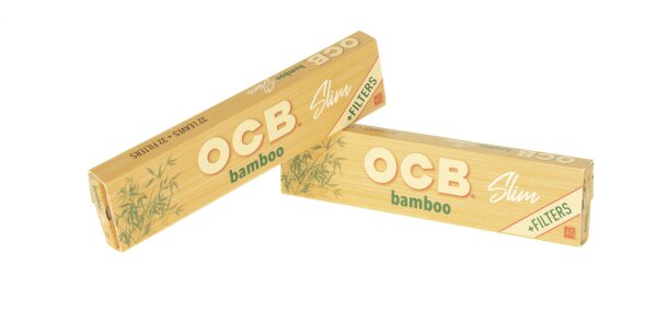 OCB Bamboo - unbleached - King Size Slim - 32 Blättchen + 32 Filtertips