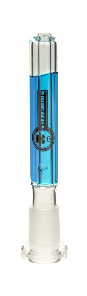 Heisenberg - Kühl Kupplung mit Flüssigkeit - 18,8er auf 14,5er L 12 cm - Blau