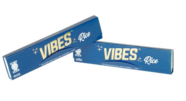 Vibes - Rice - King Size Slim - 33 Blättchen + 33 Filtertips