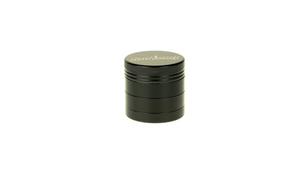 Super Heroes - Keramik Pollinatorgrinder - D 40 mm H 38 mm - Schwarz mit Super Heroes Schriftzug