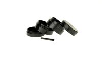 Super Heroes - Keramik Pollinatorgrinder - D 40 mm H 38 mm - Schwarz mit Super Heroes Schriftzug