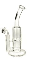 Jelly Joker Öl-Glasbong - Female - 18,8er H 25 cm WS 4 mm - 1x Turbinen Percolator 1x Schlitz Percola