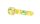 Purpfeife aus Glas - Rasta Weed Leaves - Bunt - L 12,5 cm