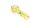 Purpfeife aus Glas - Rasta Weed Leaves - Bunt - L 12,5 cm