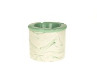 Keramik Aschenbecher "Windbreaker" H 9,5 cm - Muster marmoriert
