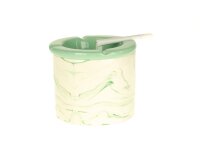 Keramik Aschenbecher "Windbreaker" H 9,5 cm - Muster marmoriert
