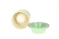 Keramik Aschenbecher "Windbreaker" H 9,5 cm - Muster marmoriert