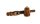 Holzpfeife / Kawumm mit Specksteineinsatz L 11,5 cm - Braun