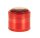 Black Leaf - Pollinator Grinder 4tlg. H 48 mm D 50 mm "Mandala" mit Glaskuppel - Rot