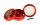 Black Leaf - Pollinator Grinder 4tlg. H 48 mm D 50 mm "Mandala" mit Glaskuppel - Rot