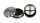Pollinator Grinder "Industrial Hanfblatt" D 50 mm - Silber/Schwarz
