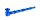 Purpfeife Bambus "GHODT" L 13 cm - Blau