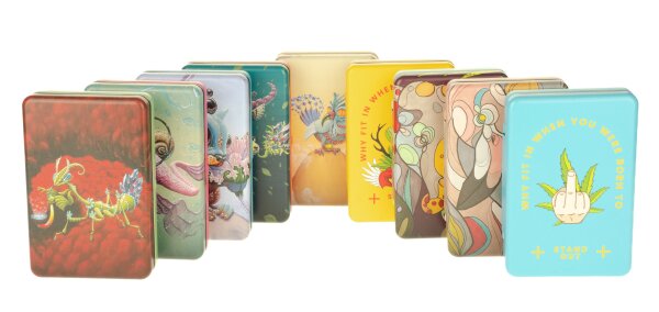 Real Leaf "420 Stash Box" Zigarettendose - versch. Motive